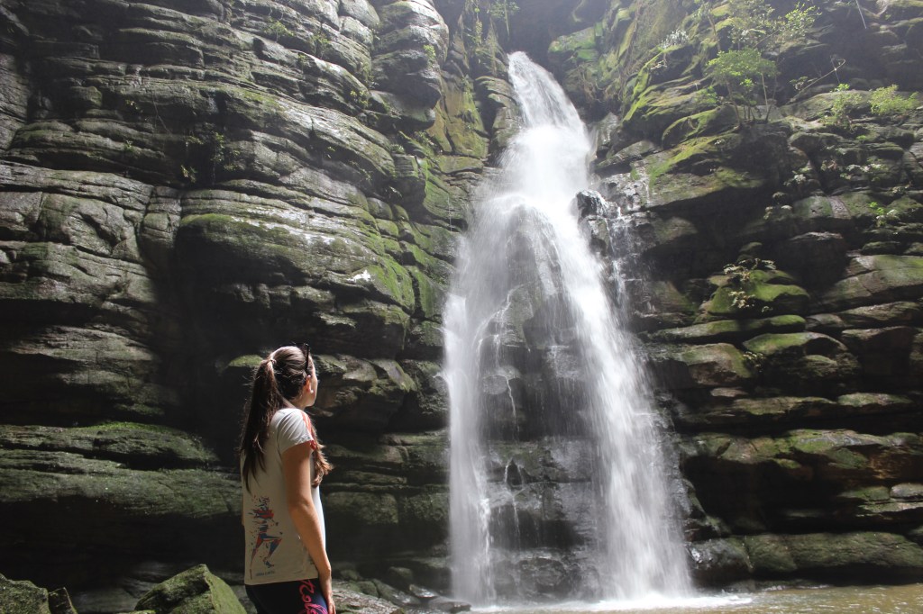Vendo a cachoeira...