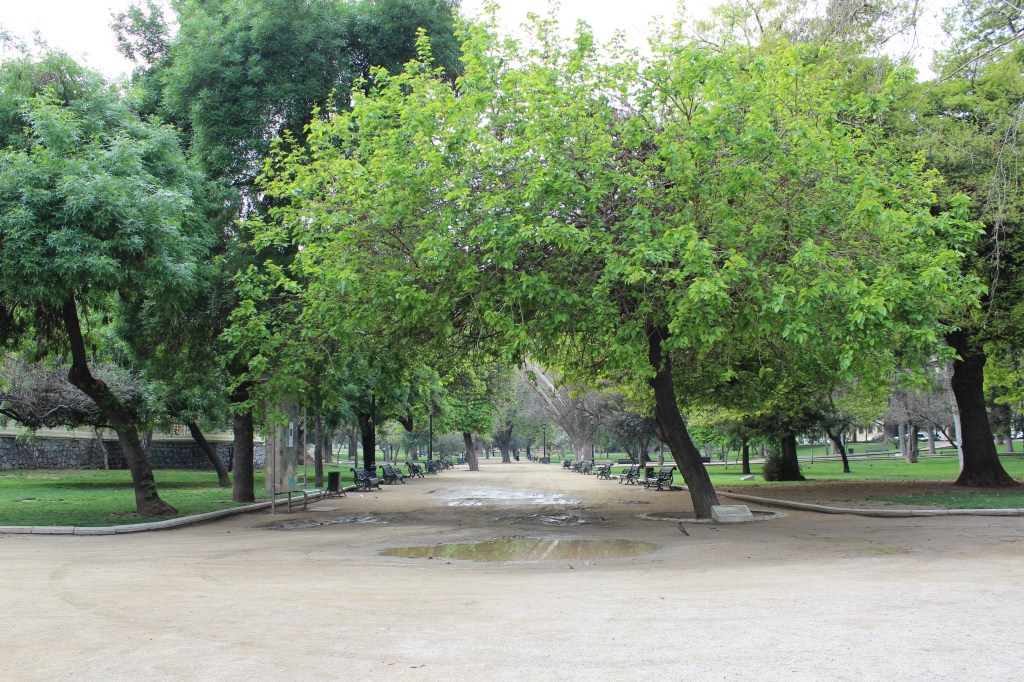 Parque Forestal, em frente ao hotel.