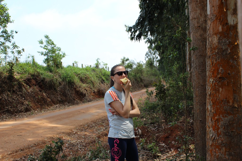 Pausa para o saudável lanche. 